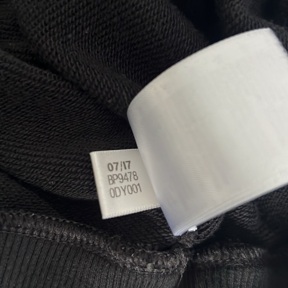 Adidas Originals Crop Hoodie Women's M Black Pullover Sweatshirt - Picture 7 of 8